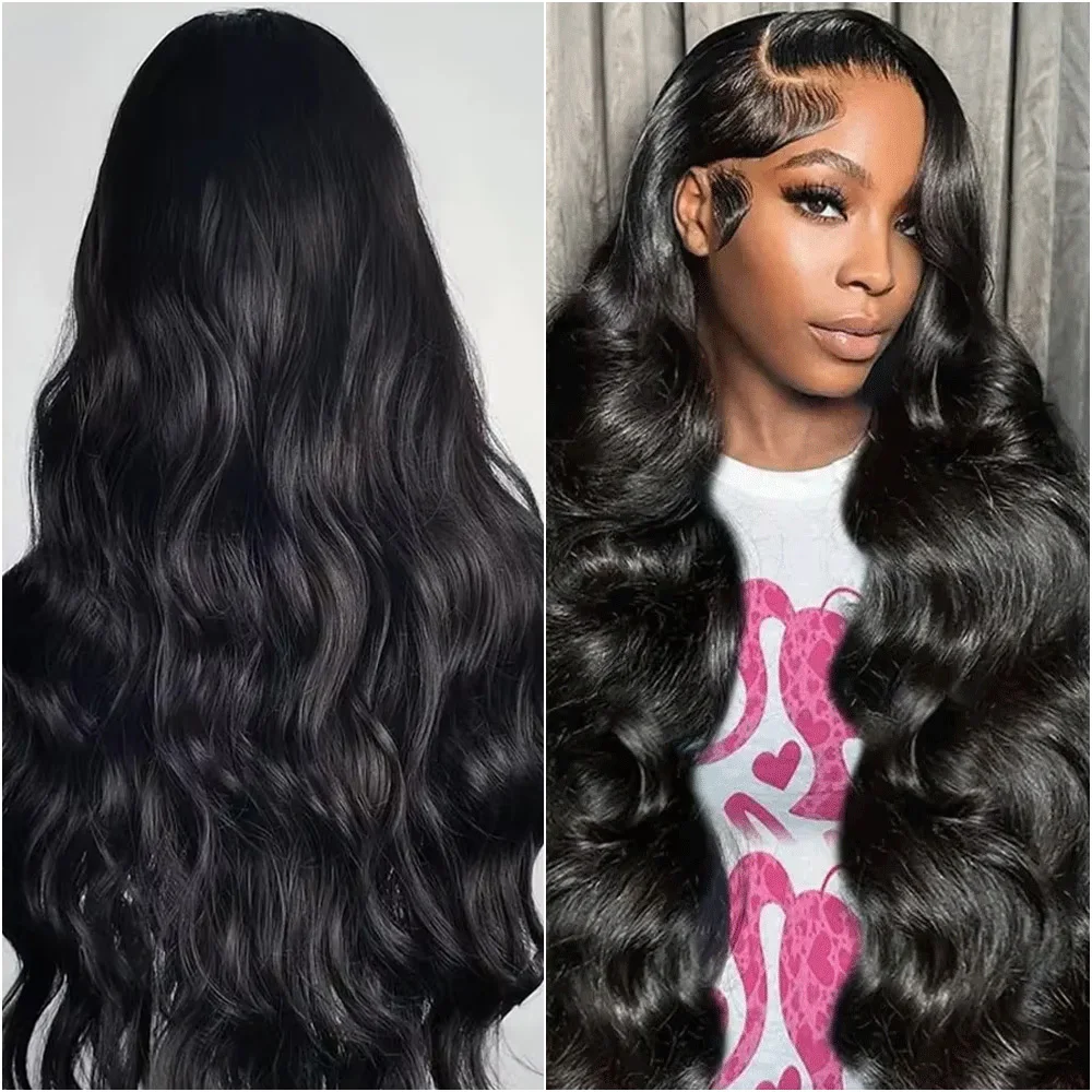 

200% Density 40 Inch Body Wave 7x6 360 Lace Front Wigs Preplucked Brazilian 13x6 Hd Transparent Frontal Human Hair Wig For Women