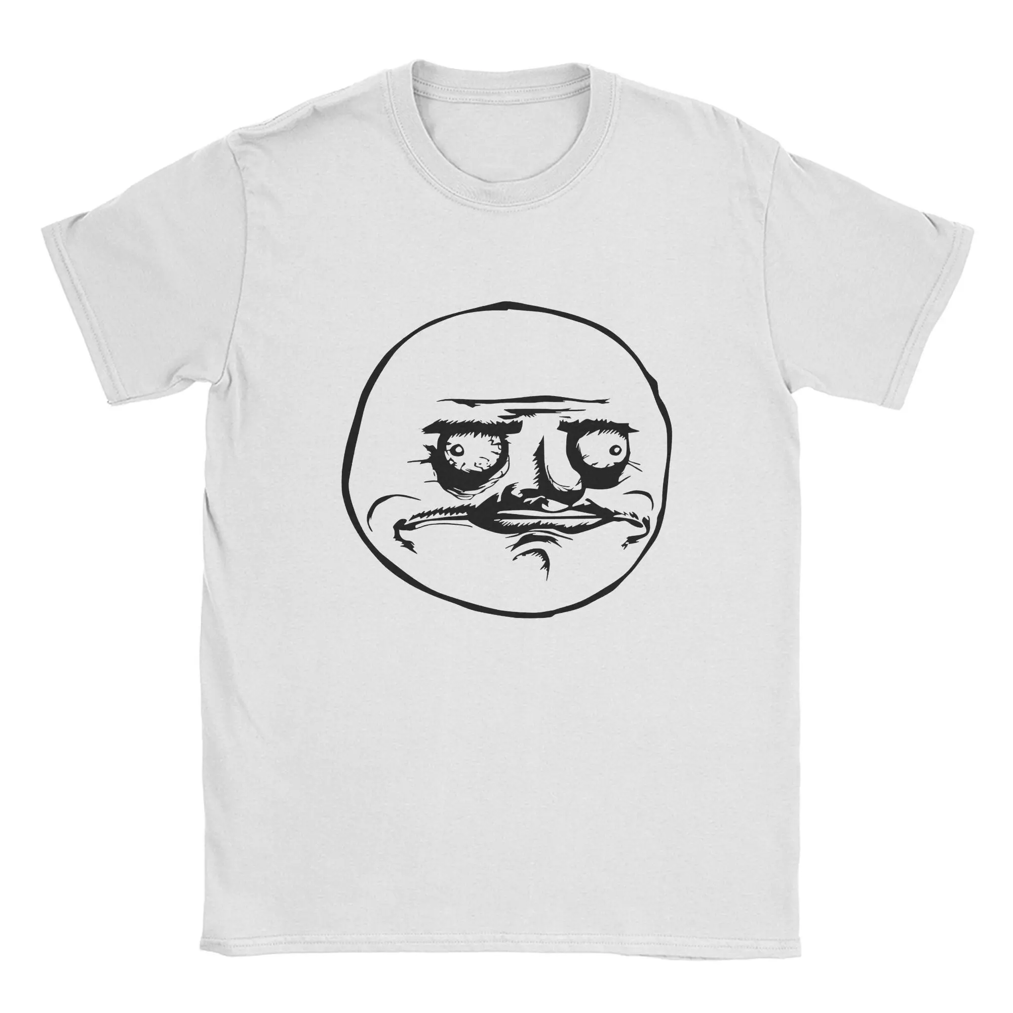 Men T-Shirt Troll Face Casual 100% Cotton Tee Shirt Short Sleeve Interesting Funny T Shirt O Neck Clothes Party