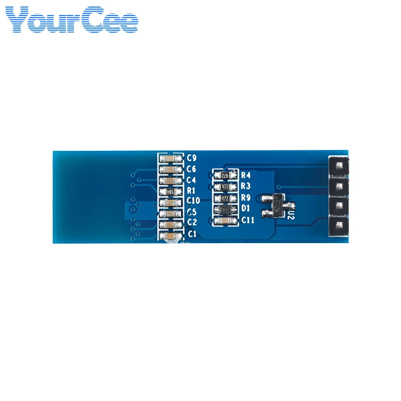 2 pièces/1 pièce 0.87 pouces 0.87 "écran LCD blanc Module d'affichage OLED SSD1316 IIC 12832 résolution 128*32 pour les projets électroniques de bricolage