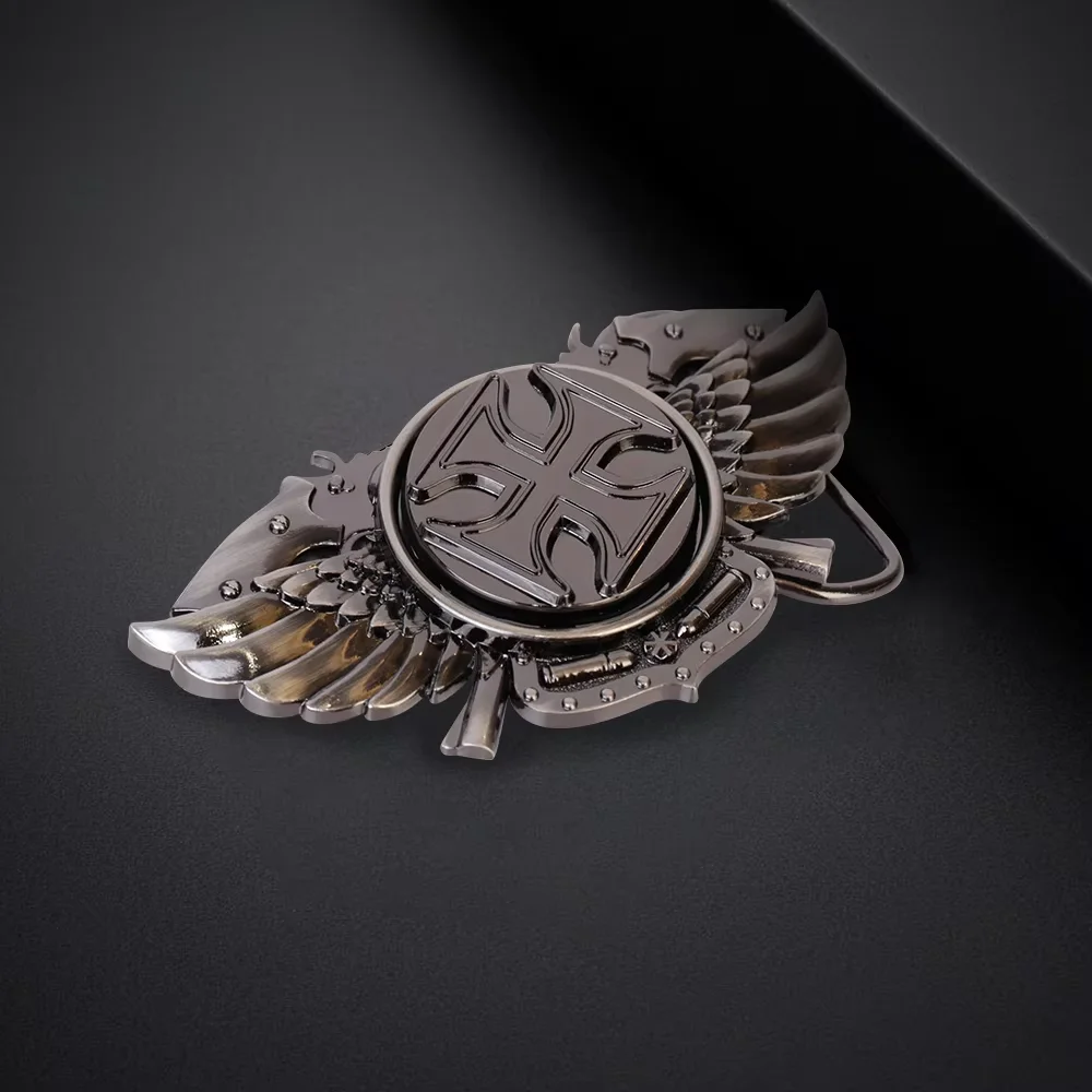 เข็มขัดวินเทจปรับหัวเข็มขัดโลหะเข็มขัดแฟชั่นสําหรับผู้ชาย Punk Western คาวบอยสายรัดเอวสไตล์หัวเข็มขัด