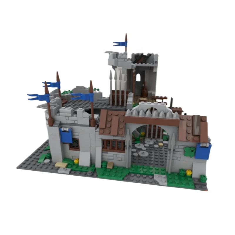 MOC Medieval Castle Series Model - Small Particle Building Blocks Toy Set with 702 Pieces - Suitable for All Enthusiasts to Asse