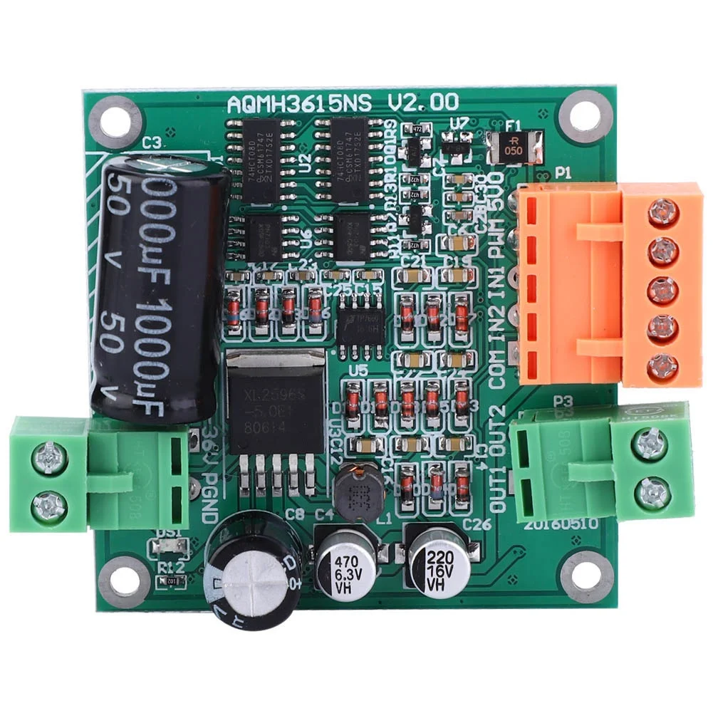 Large Power DC Motor Drive Board 12/24/36V H Bridge Positive and Reverse Rotation Full PWM