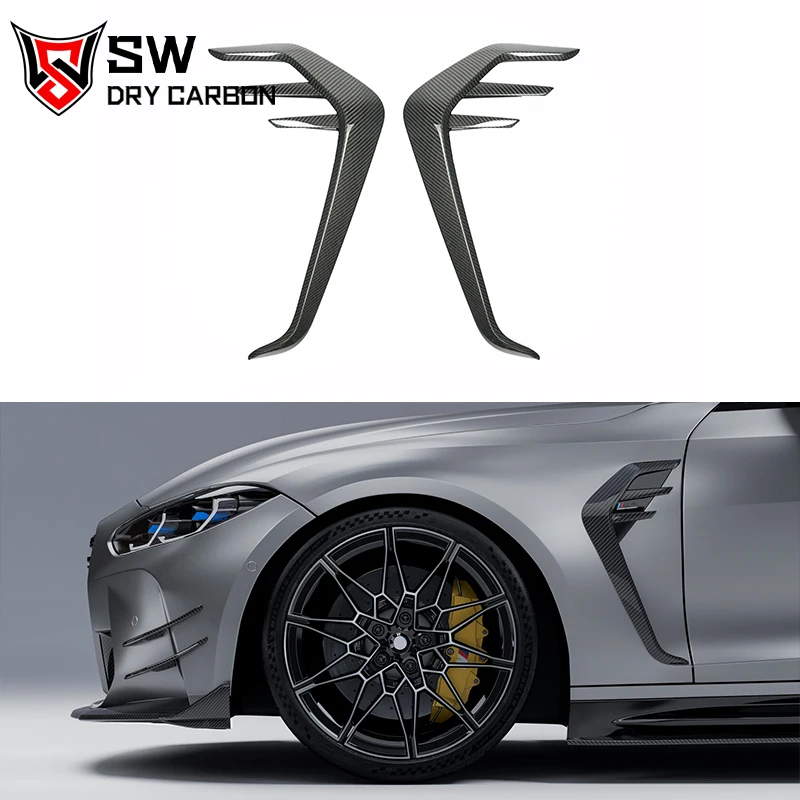 

Dry Carbon Fiber C-FA Style Fender Trim For BMW M3 G80 M4 G82 G20 G28 Side Door Spoiler Splitter Body Kit