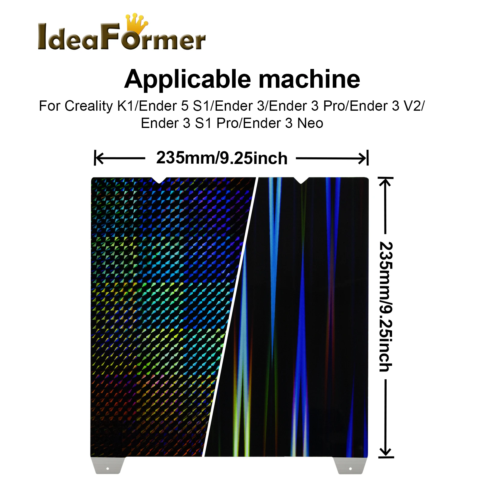 H1H بناء لوحة K1 ماكس ل Creality K1 235x235 310x315 مللي متر المغناطيسي مزدوجة الجانب فانتوم ضوء الصلب ورقة H1H ل أندر 3 5 S1/Pro #2