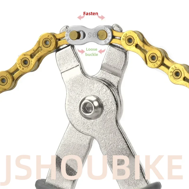 JSHOUIKE الجبلية/الطريق دراجة ربط سلسلة مشبك كماشة الإفراج السريع ماجيك ربط الدراجة قياس الفرجار المحمولة/أدوات سلسلة دائمة #4