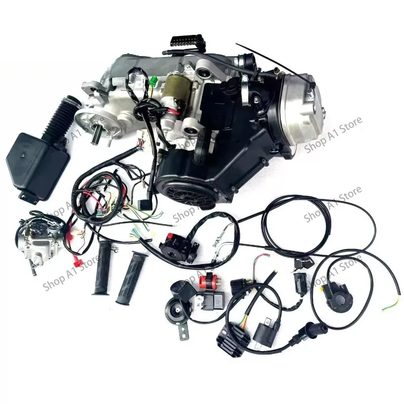 150-200CC four-wheel kart steel tube beach motorcycle continuously variable speed GY6 shaft transmission engine