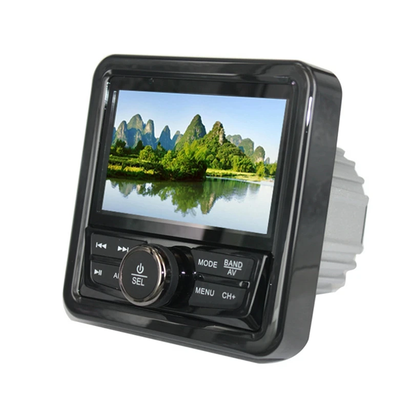 Radio Marina Estéreo con Bluetooth, reproductor de Audio Digital, FM, AM, impermeable, para yate, ATV, UTV, carrito de Golf, Piezas de motocicleta