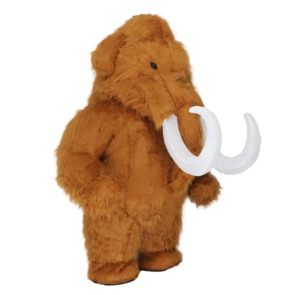 

Надувной костюм мамонта, талисман, персонаж для взрослых, косплей, животное, день рождения, Хэллоуин, вечеринка, плюшевый комплект