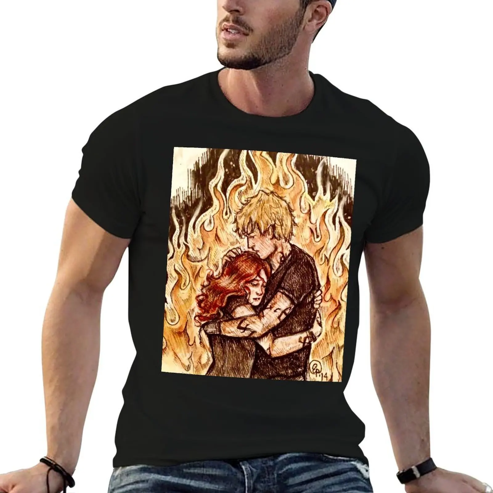 

Heavenly Fire T-Shirt t shirts for man graphic vintage t shirt custom print man t shirt graphic T-shirt