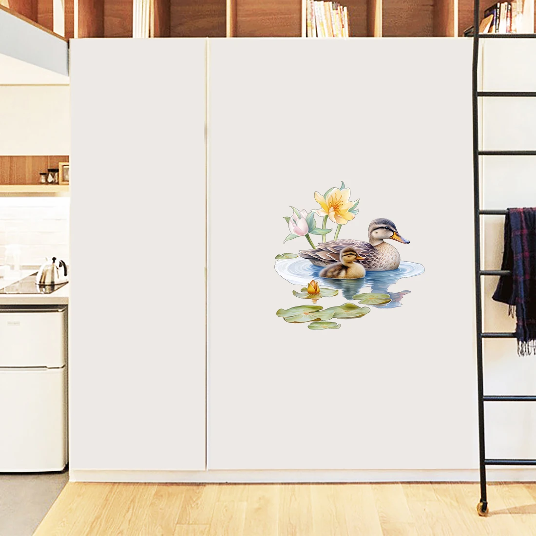 Three Ratels QB4 Leisure Wild Duck Home Decoration Art Wall Sticker Waterproofing