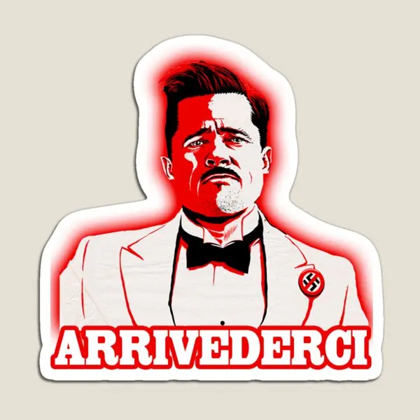 Arrivederci Inglorious Basterds  Magnet Funny Holder Stickers Decor Children Kids Cute  Colorful Baby Toy for Fridge Organizer