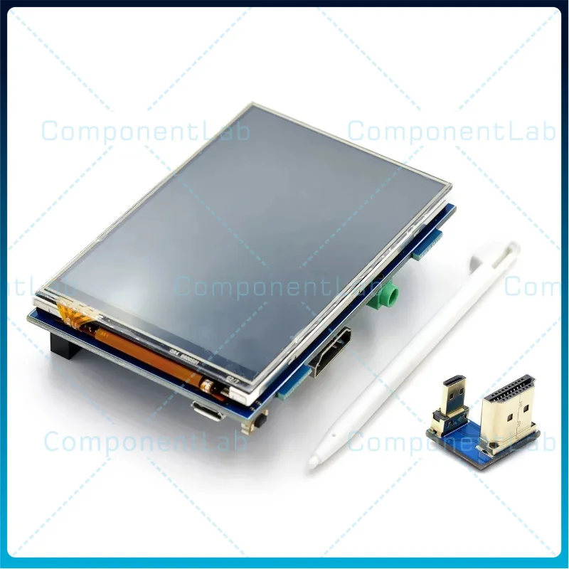 3.5-inch high-definition HDMI for Raspberry Pi 3/4 generation 3B+ monitor, LCD touchscreen