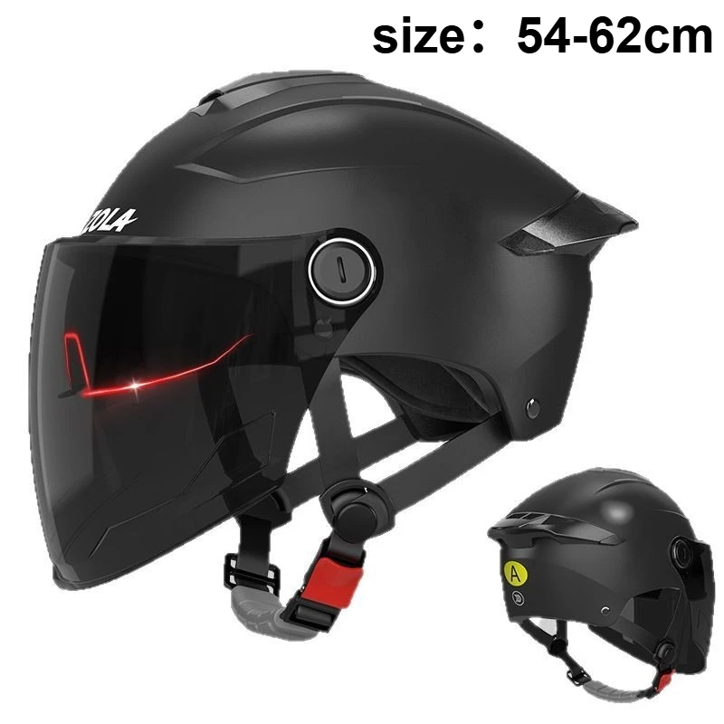 

Lightweight Motorcycle E-Bike Helmet For Men/Women UV Protective All-Season Safety Helmet With Sun Visor 헬멧반모