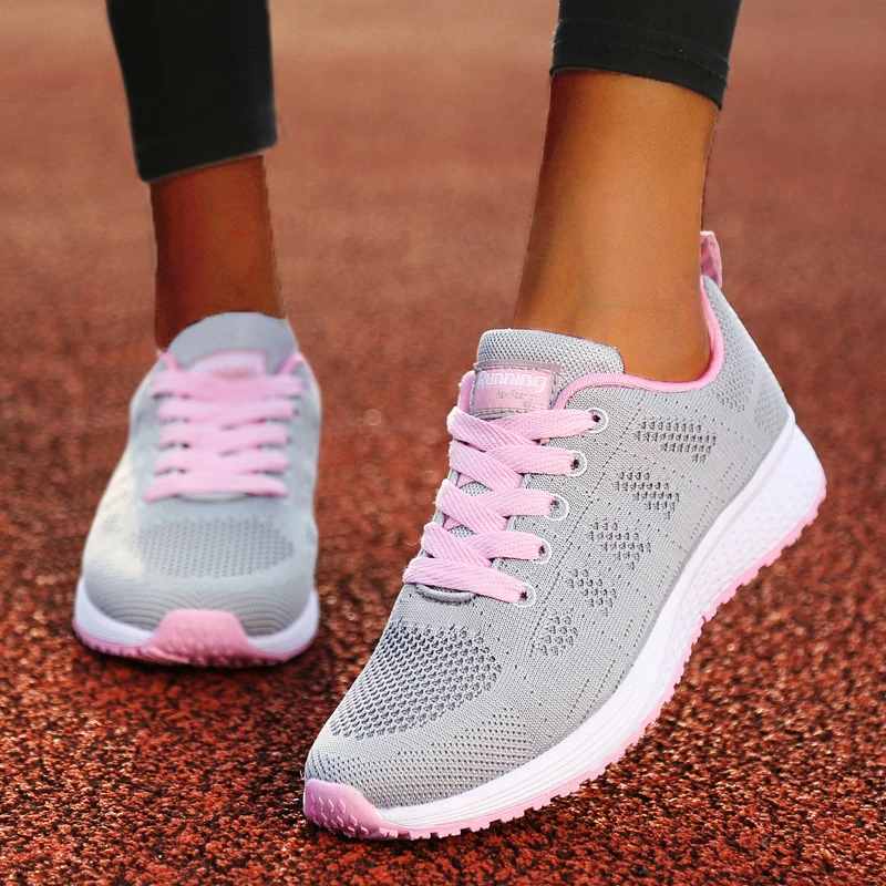 Women's Sneakers Casual Shoes Flats Air Mesh Breathable Trainers Ladies Shoes Female Sneakers Women Shoes Basket Tenis Feminino image 3
