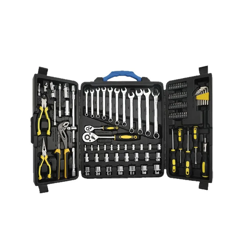 

Suitable for factory direct sales auto repair tool set 110-piece set three open foreign trade cross-border tool combination 110P