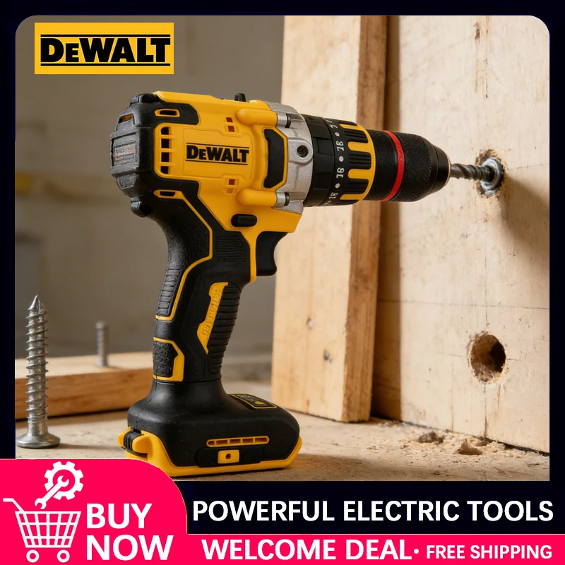 perceuse-sans-fil-compacte-dewalt-18v-dcd791-moteur-sans-balais-tournevis-multifonction-outil-electrique-rechargeable