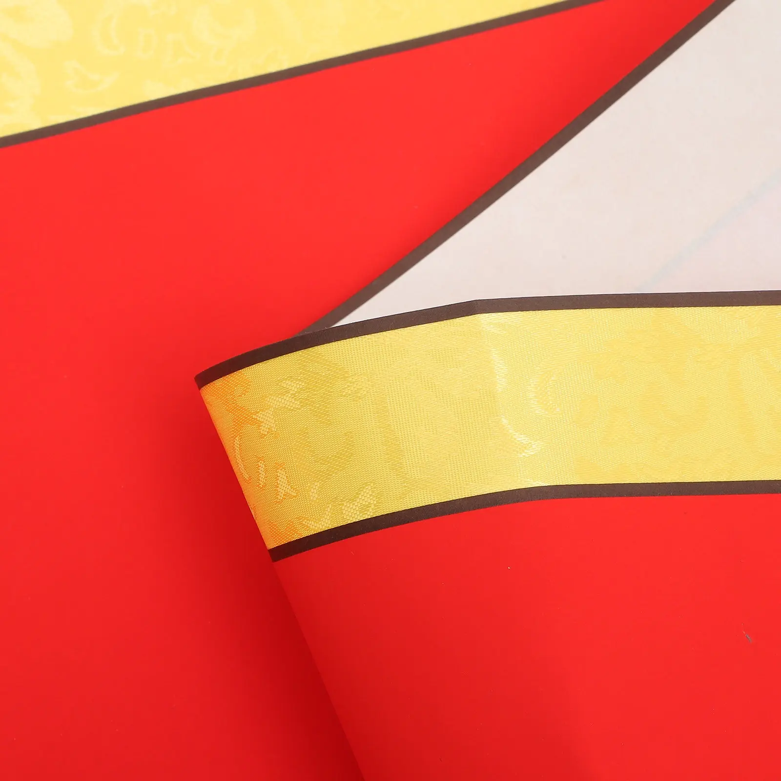 

Red Hanging Scroll Painting For Chinese Calligraphy, Vintage Blank Paper Roll Wall Art, Aged Scroll For Home