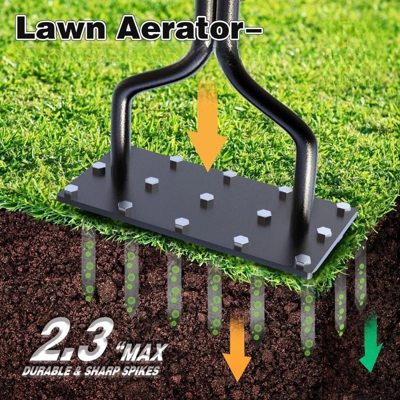 New Hot-Selling Manual Lawn Punch Tool Soil Looser Outdoor Courtyard Lawn Soil Turner