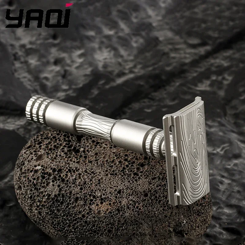 2026 Beard Shaver YAQI Ghost Safety Razor 316 Stainless Steel Smooth Shaving Designed for Comfortable Experience
