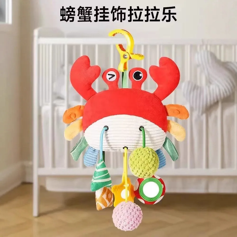 Nuovo Lettino Appeso Giocattolo con Coulisse Neonato Passeggino Giocattolo Animale Sveglio Giocattoli Educativi Impugnatura a Mano Peluche Bebe Divertimento Giocattoli per la Prima di Letto
