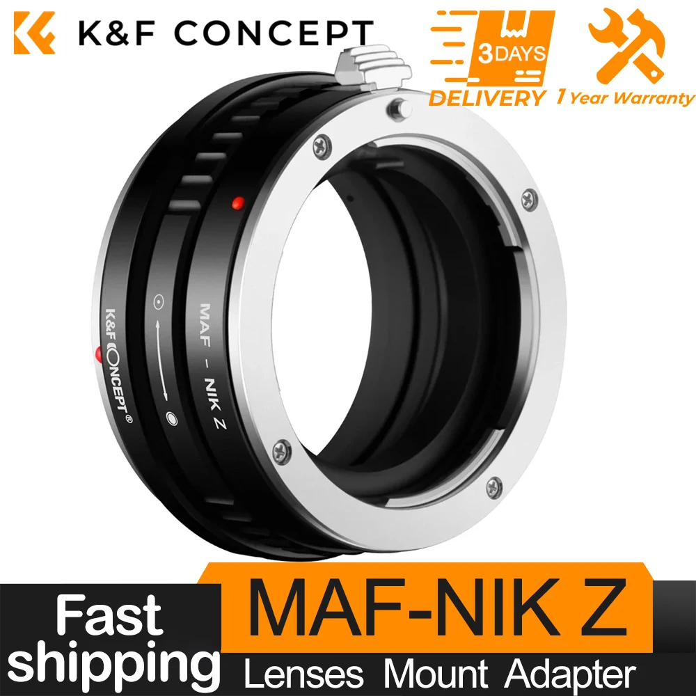 

Concept for Minolta MA AF Mount Lens to Nikon Z6 Z7 Camera K&F Lens Mount Adapter