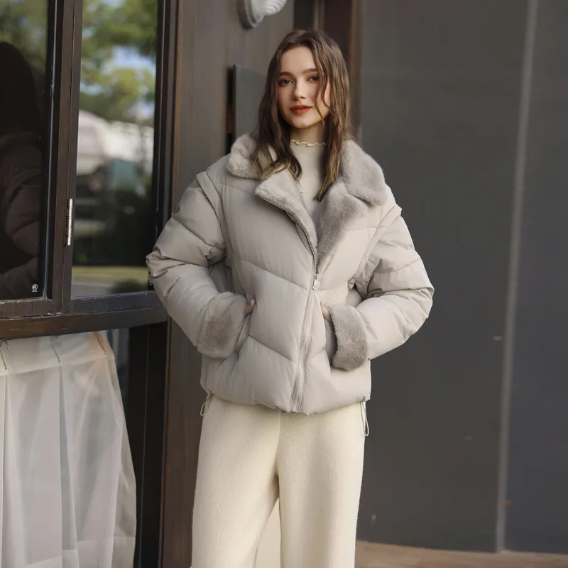 

Sleeves Cotton-padded Jacket Vest Women's Short Model New Winter Loose Coat Thickened Cotton-padded Jacket Women's Clothing