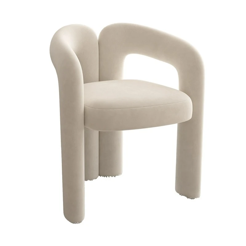 Single makeup chair Bedroom stool Makeup stool Light luxury high-end dressing stool Household back chair Cloakroom chair