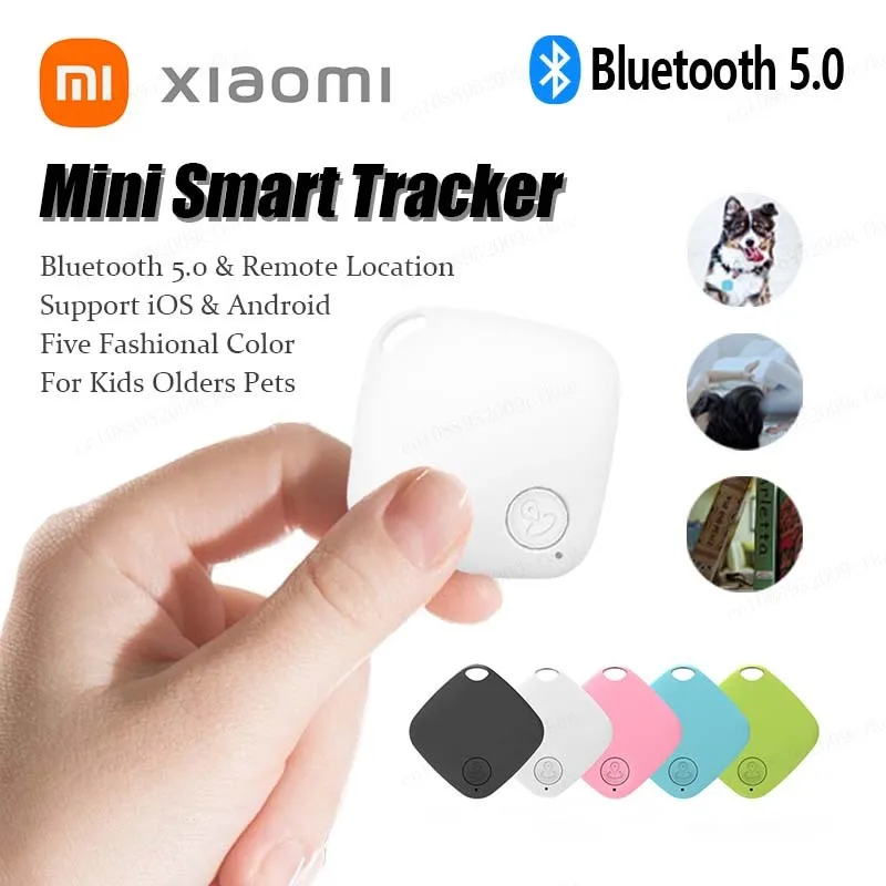 Xiaomi bezprzewodowy inteligentny lokalizator Bluetooth 5.0 dwukierunkowa lokalizacja Mini przenośne dzieci zwierzęta klucz zapobieganie utracie bagażu dla iOS Android