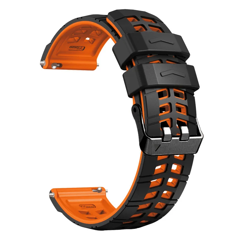 22mm Silicone Strap For Zeblaze VIBE 8/Stratos 4/3 Pro/Thor Ultra/Beyond 3 Pro Smart Watch Replacement Wristband Bracelet Belt
