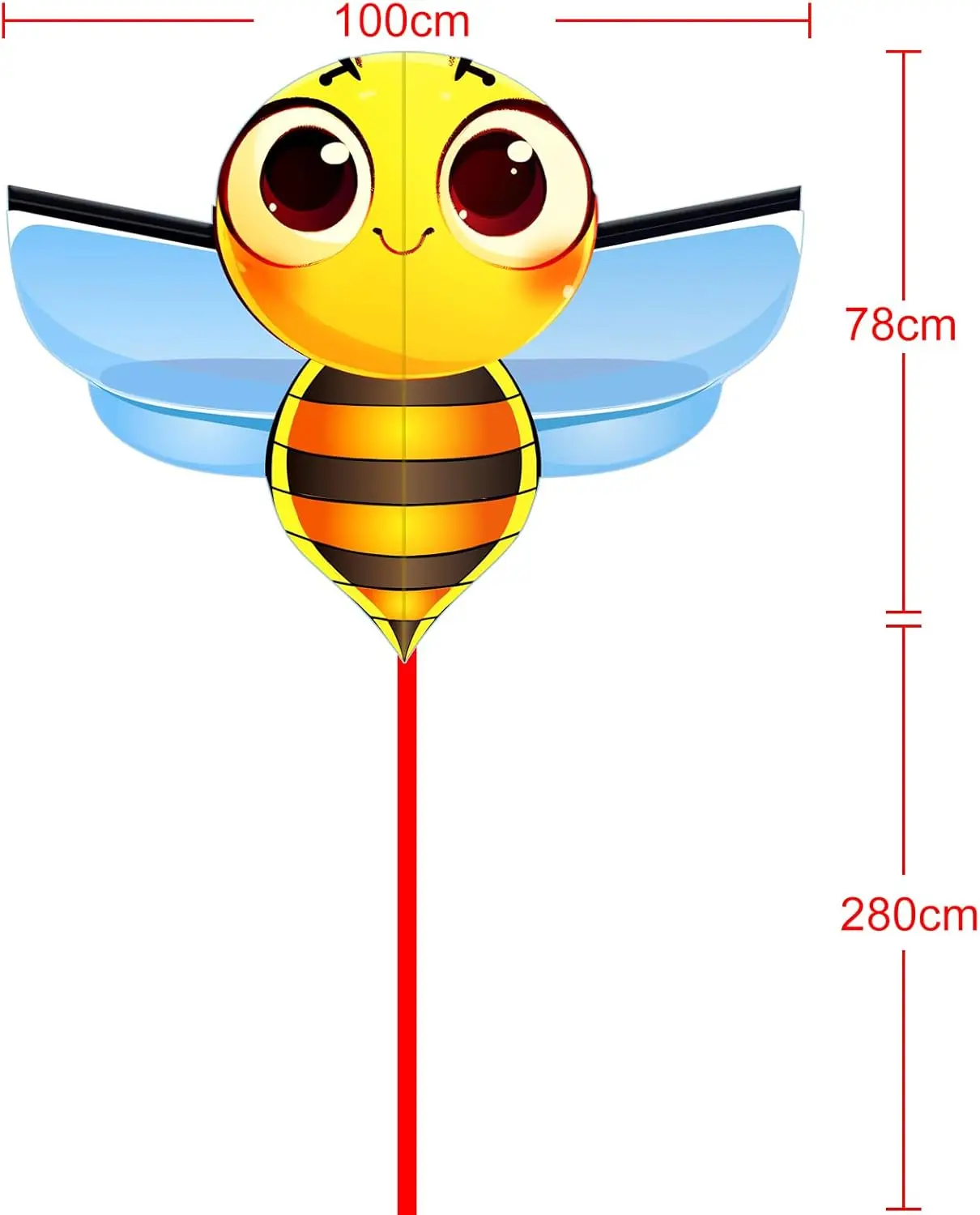جديد في الهواء الطلق متعة الرياضة لطيف النحل طائرة ورقية للمبتدئين الطائرات الورقية تأتي مع سلسلة ومقبض