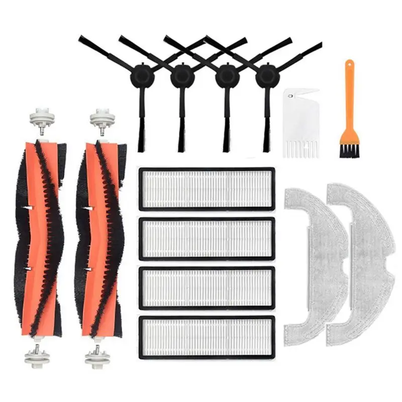 

Запасные части ABBZ для робота-пылесоса Xiaomi Mi Robot Vacuum-Mop 2 Ultra STYTJ05ZHM: съемная основная щетка, HEPA-фильтр, боковая щетка, салфетка для влажной уборки