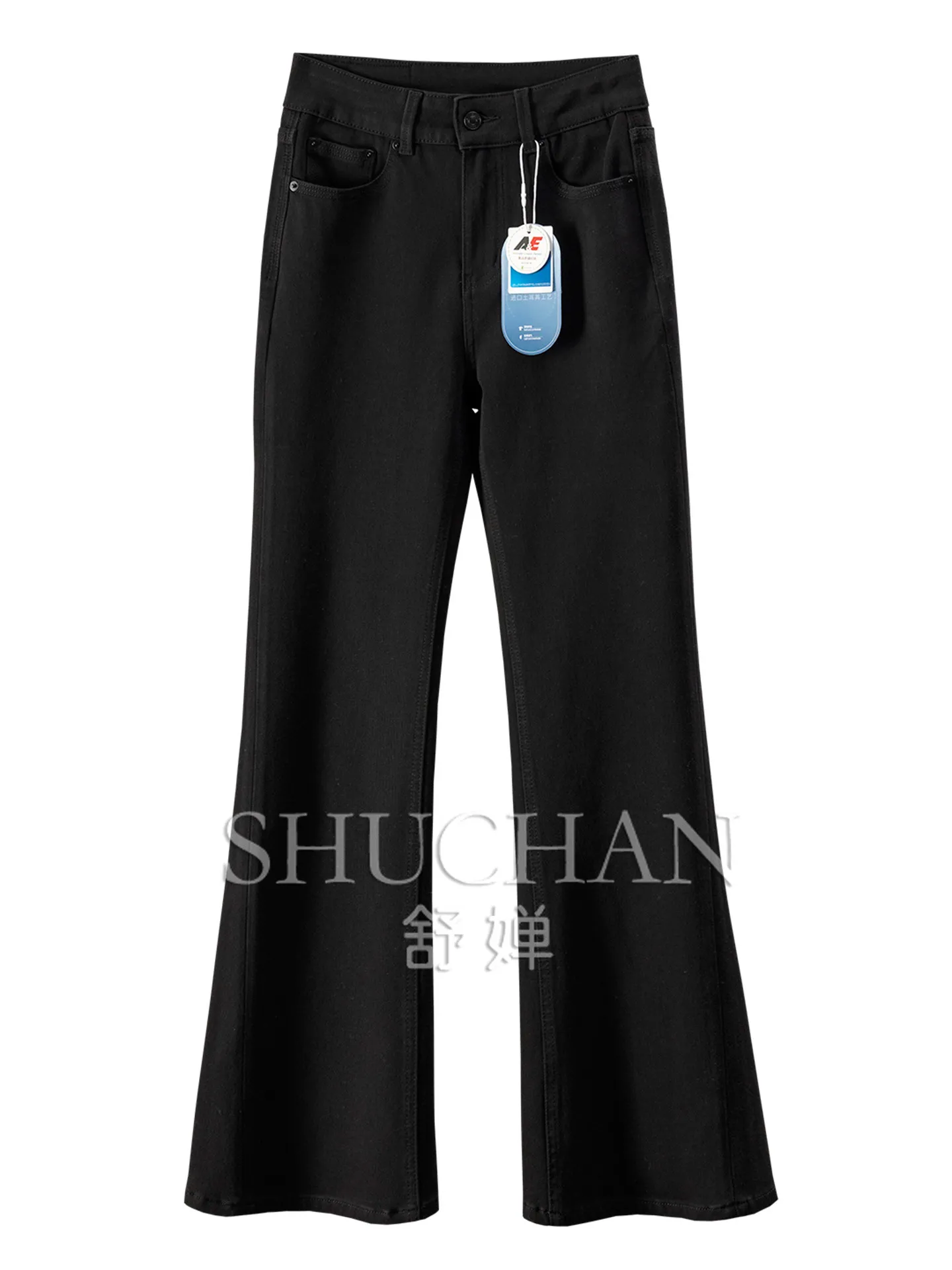 2026 Early Autumn Jeans Turkish Craftsmanship Elastic on All Sides, High Waist and Slightly Pulled Denim Black Pants Women