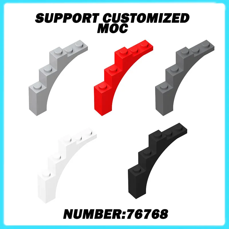 

76768 MOC 50 г арка 1x5x4 комплект строительных блоков нижняя часть нерегулярный лук кирпичи частицы головоломка идея игрушки подарки на день рождения для детей