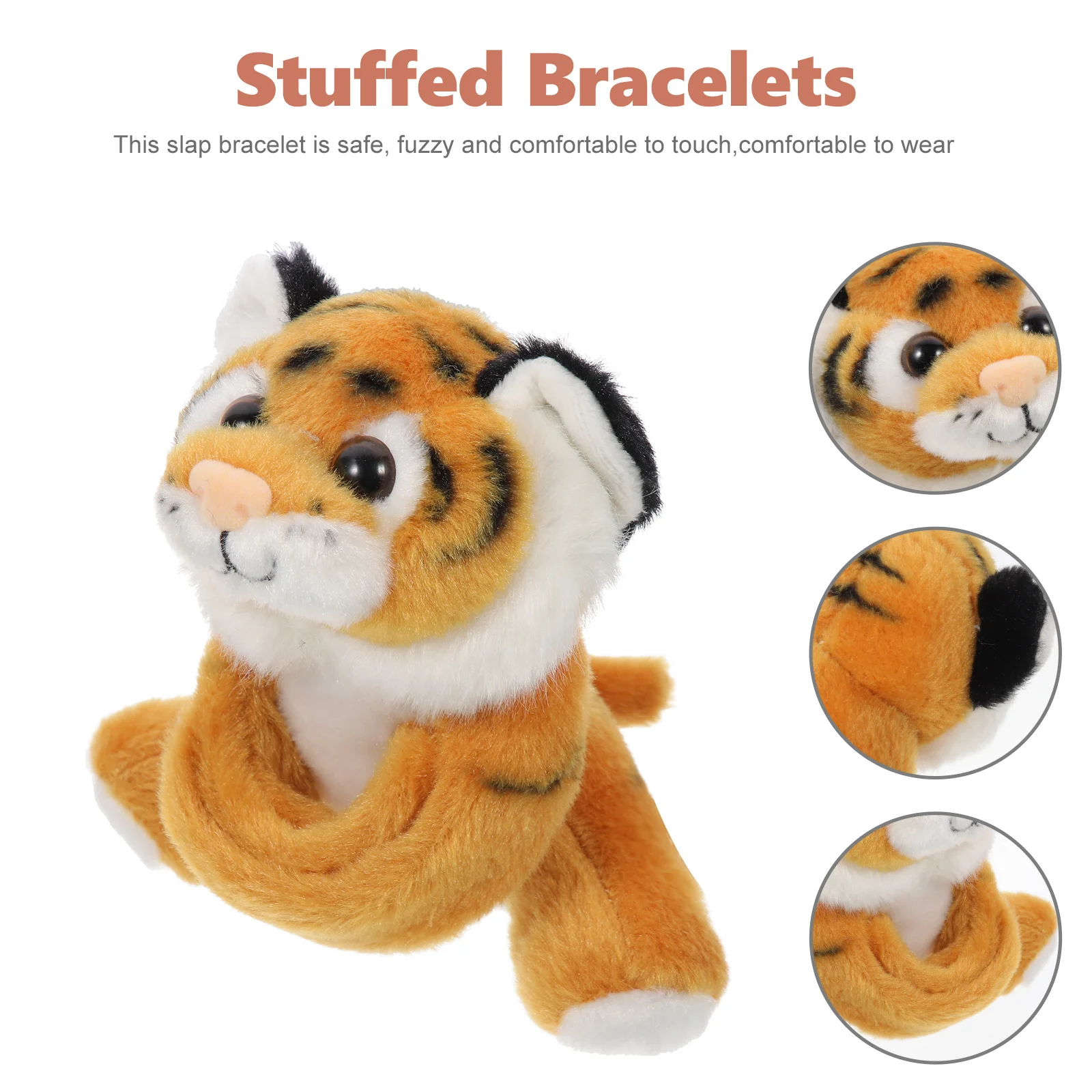 

Cartoon Slap Bracelet Stuffed Animal Wristband Plush Toy Kids Favor Toys Baby Shower Birthday Party Supplies