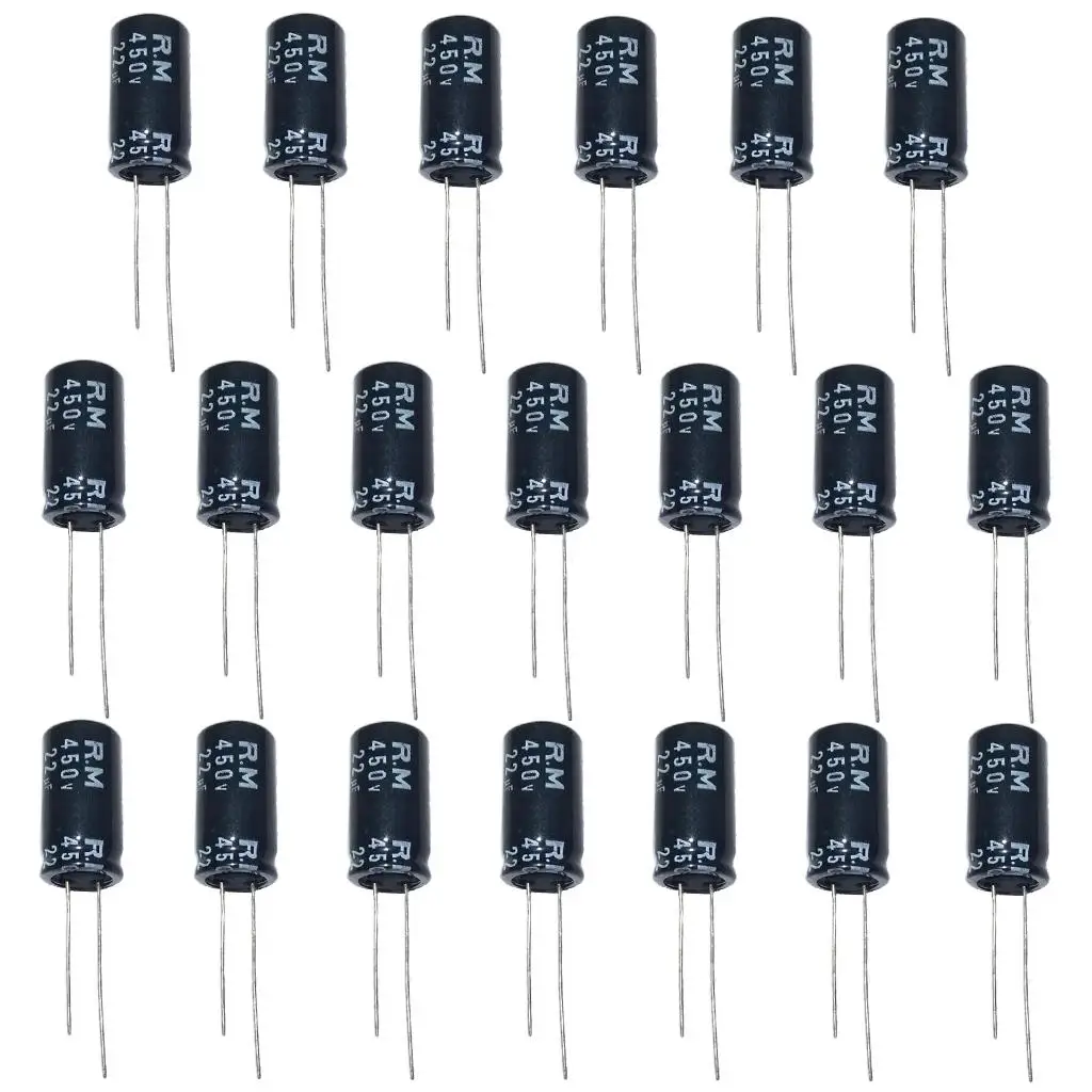 20Pcs Aluminum Electrolytic 85 Degree Axial Electrolytic Excellent Humidity 2uf 450 for Tube Amplifier TV Radio Tinker DIY image 3