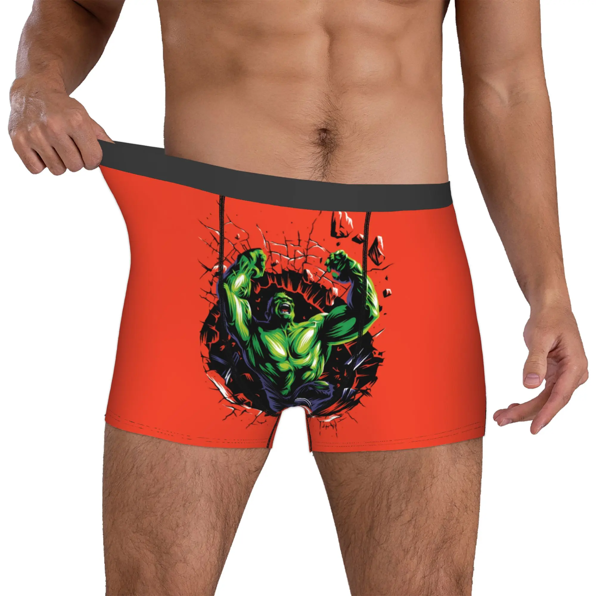 

Custom Male Fashion H-Hulks Underwear Comics Boxer Briefs Soft Shorts Panties Underpants