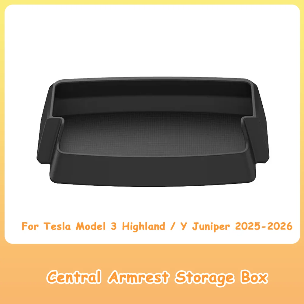 Aufbewahrungsbox für die Mittelarmlehne für Tesla Model Y 3, Highland Juniper, Autobrille, Telefon-Aufbewahrungskoffer, multifunktionales Zubehör