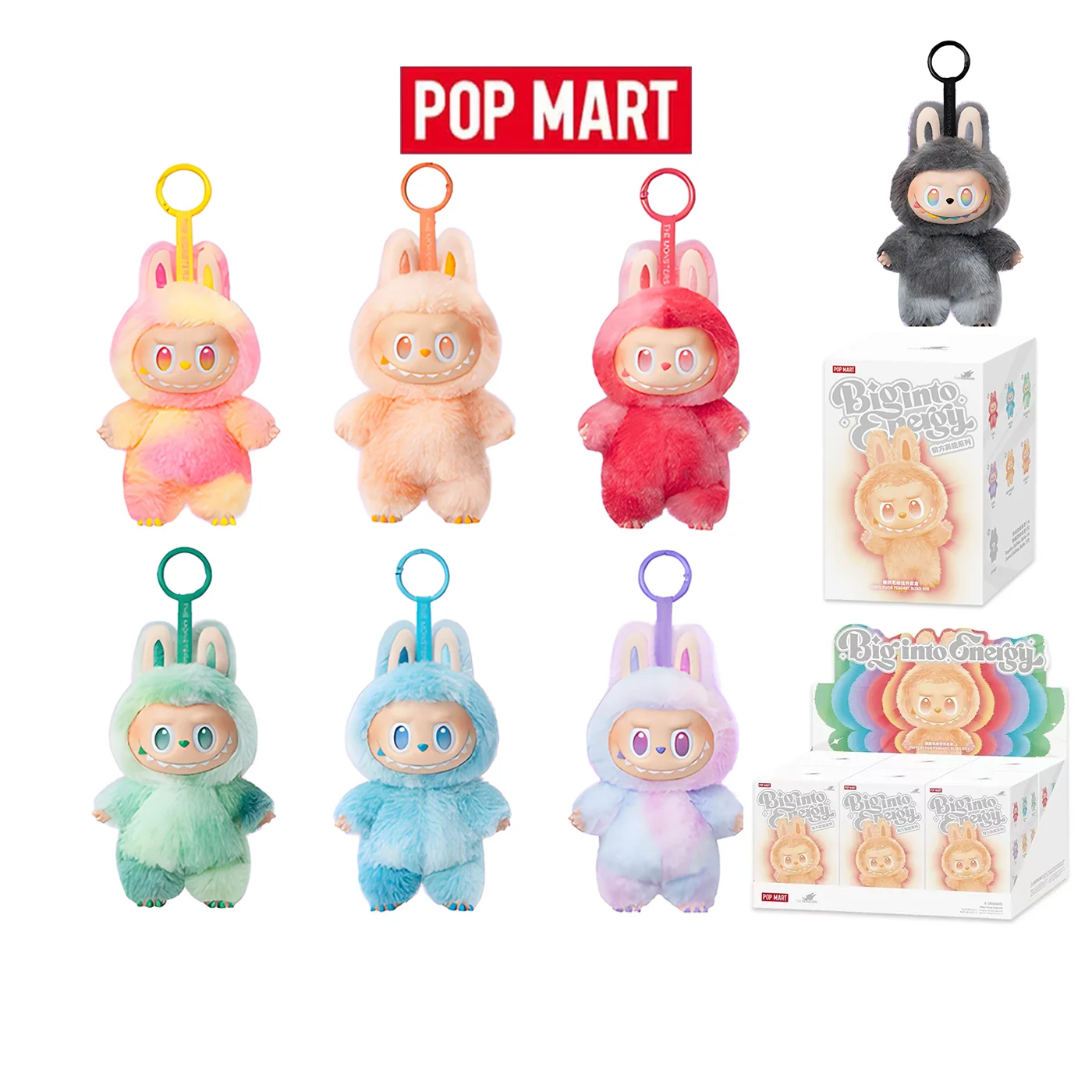 

POP MART 3.0 Big into Energy LABUBU Blind Box Guess Bag Vinyl Plush Cute Figurine Gift for Kids Adults