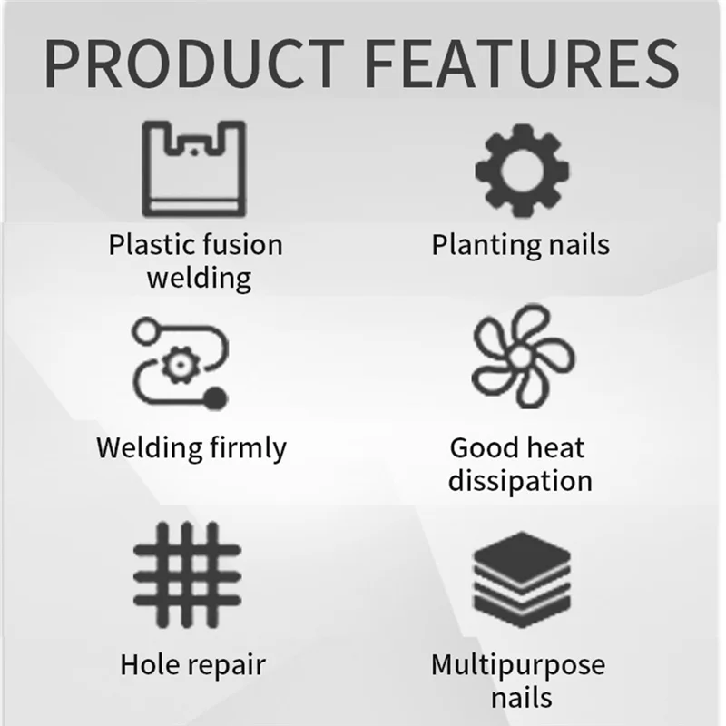 

ABEZ 1Set Handheld Hot Welding Nails Machine Hot Stapler Plastic Welding Repairing Machine Plastic EU Plug