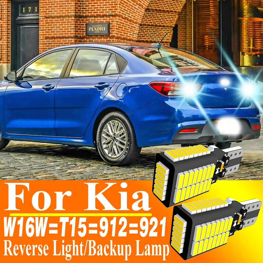 

2 светодиодных резервных лампы W16W T15 921 для Kia Rio 4 Sedona Seltos Sorento Soul 1 2 3 Sportage Stinger Stonic