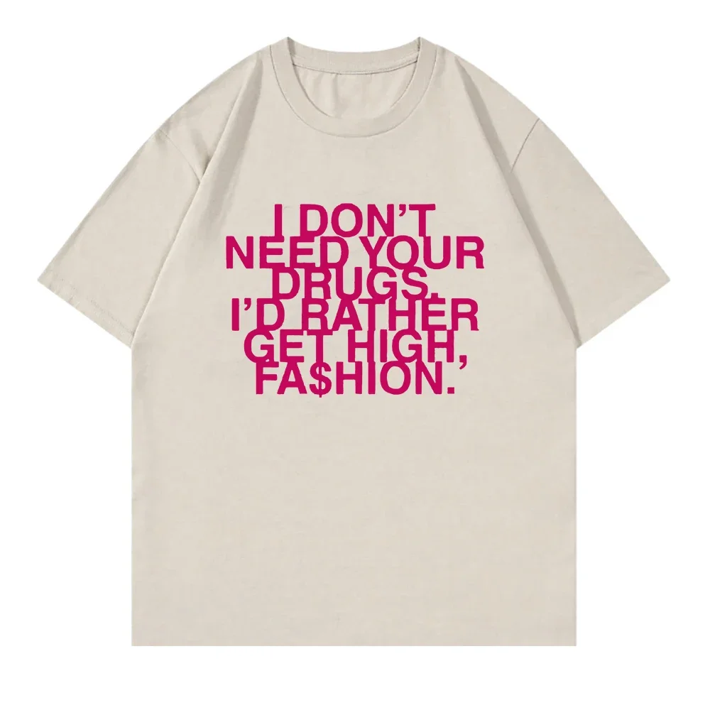 أنا لا أحتاج إلى أدواتك، أفضل الحصول على تي شيرت عالي الموضة 2025 ملابس أديسون رايومين تي شيرت هاراجوك القديم #3