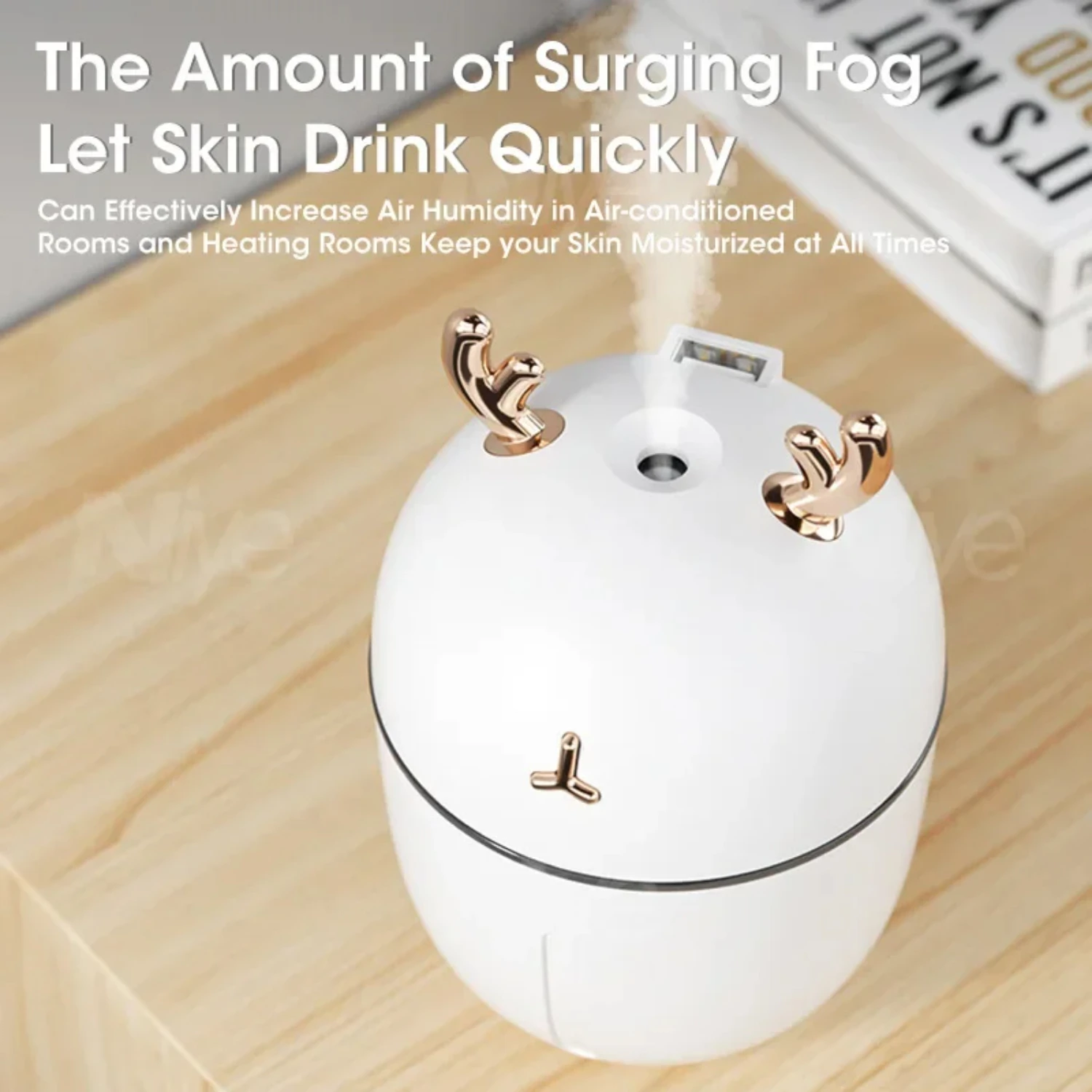 Portable Mini Air Humidifier Cute Pet Air Purifier Aromatherapy Office Desktop Humidifiers Essential  Car Air Purifier