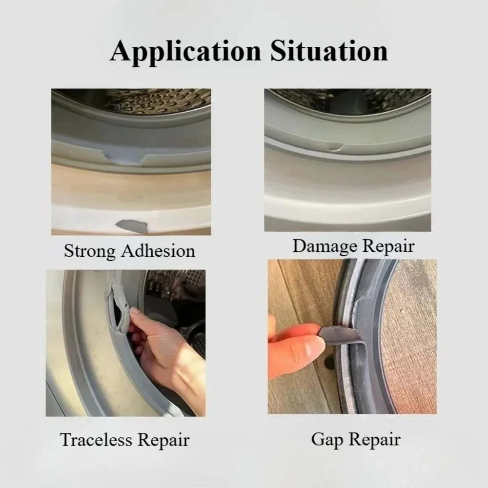 Washing Machine Sealing Ring Repair Glue Door Frame Gasket Repair Rubber Ring Repair Car Refrigerator Sealing Strip Strong Glue view 5