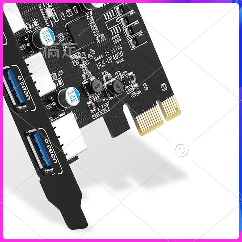 

ATTT-New USB Type A Expansion Card 4-Port Adapter Card High-Speed Desktop Computer 4-Port Rear Front, Fine Workmanship