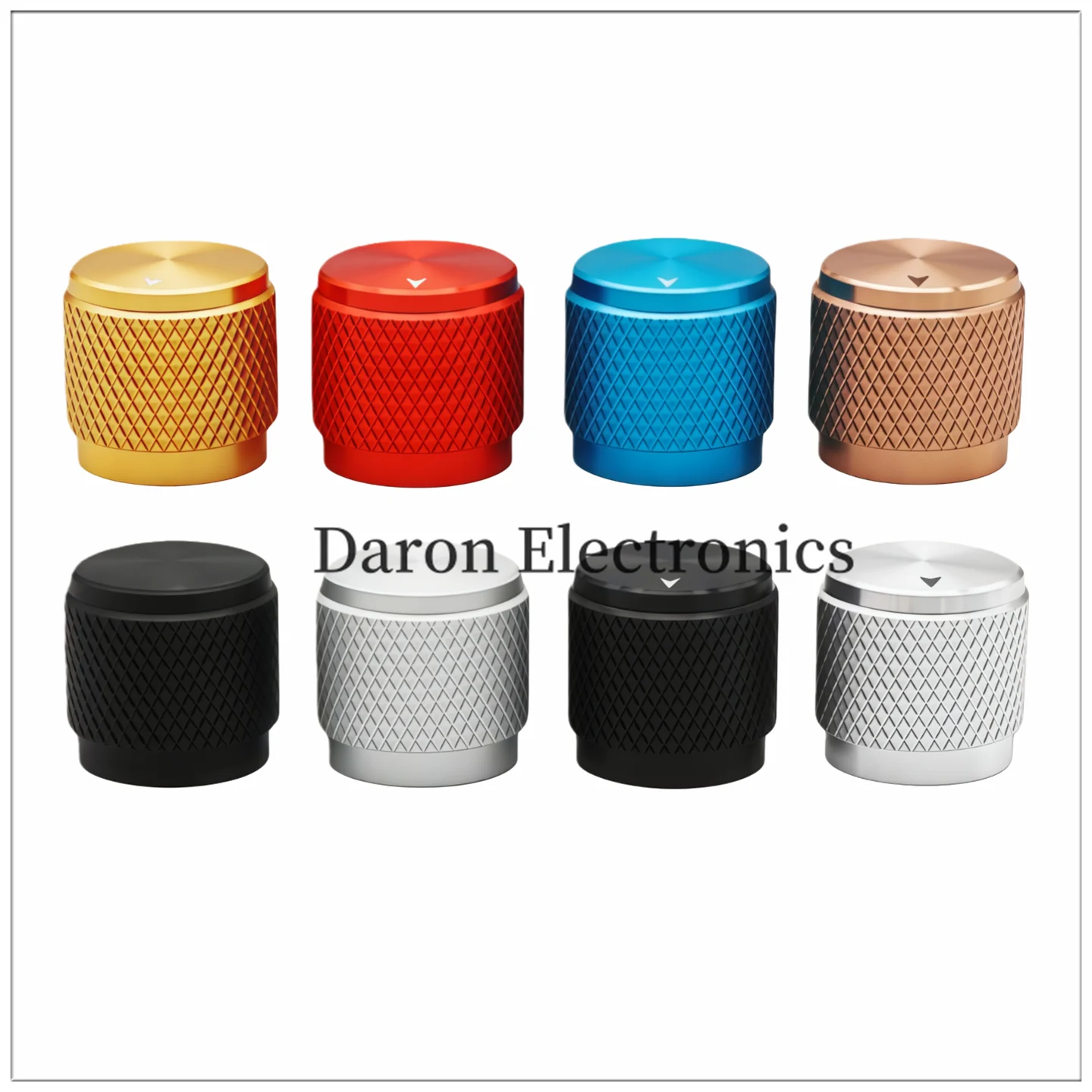 Aluminum alloy solid knob 17*16 audio broadcasting equipment/instrument volume rotation adjustment knob cap round hole 6mm