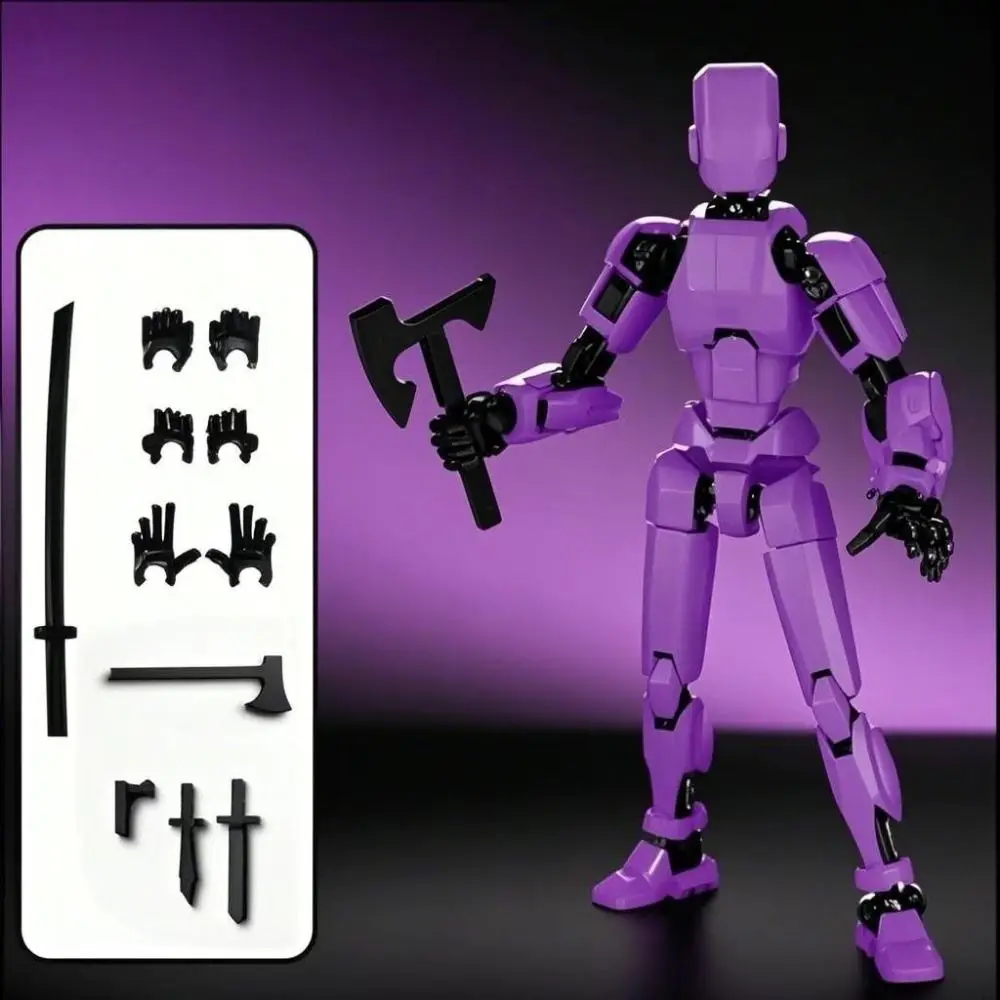 Poseable Model Multi-Jointed Robot Handheld Toy Multi Joint Mobile 3D Printed Mannequin Transformation Robot Action Figure