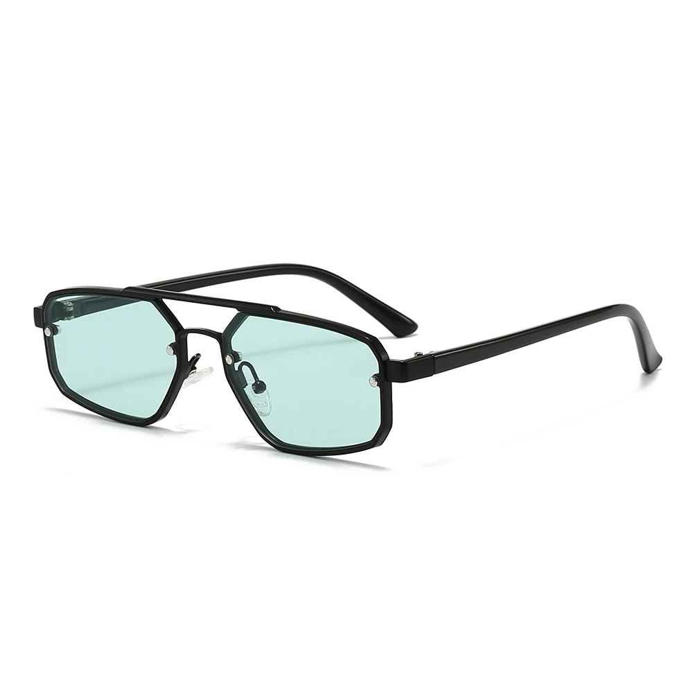 نظارات شمسية عصرية للرجال والنساء بإطار صغير بتصميم عتيق، نظارات شمسية كلاسيكية بإطار أسود للنساء