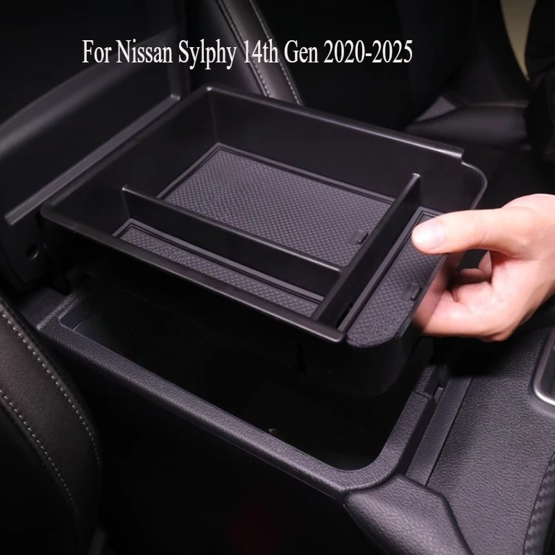 

For Nissan Sylphy 14th Gen Center Console Organizer Tray - Custom Fit Armrest Storage Box Insert Divider (2020-2025 Models)