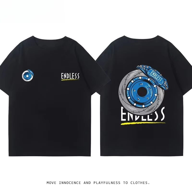 

Summer New JDM Modified Car Forged Calipers Printed Graphic T-shirts Men and Women Short Sleeve T-shirts High Quality StreetWear