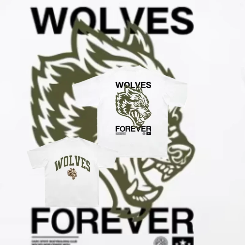 

2025 Darc Sport Wolves T-Shirts Oversized Bodybuilding Gym Men Clothing Fugees Graphic Short Sleeve Top Tees Darcsport T Shirts